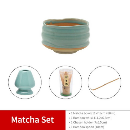 Set de matcha 450ml poterie artisanale