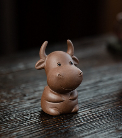 Mascotte de Thé Phénix Rouge en Céramique