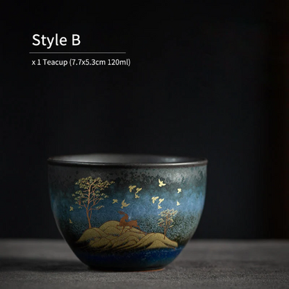 Tasse à thé céramique 120ml Brillante