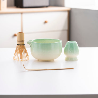 Set de Matcha cristaline vert 450ml