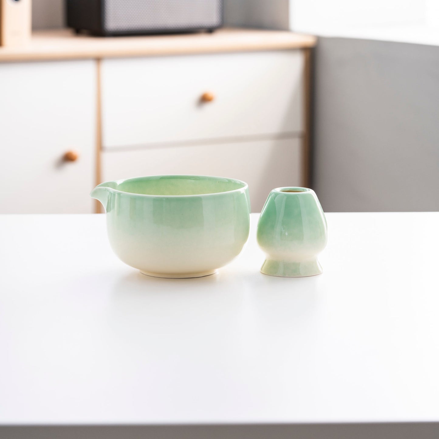 Set de Matcha cristaline vert 450ml