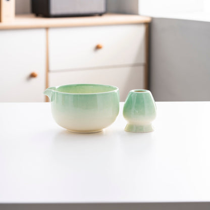 Set de Matcha cristaline vert 450ml