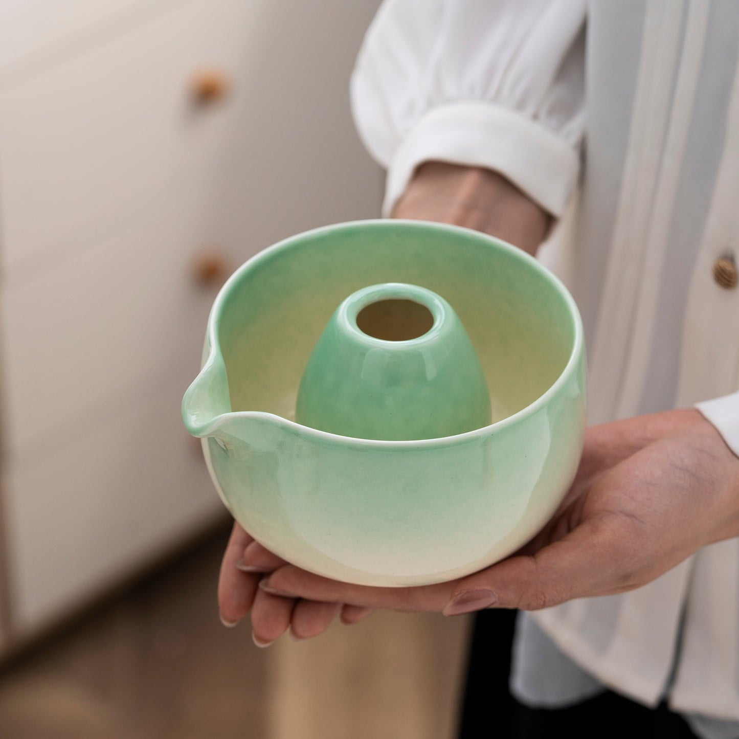 Set de Matcha cristaline vert 450ml