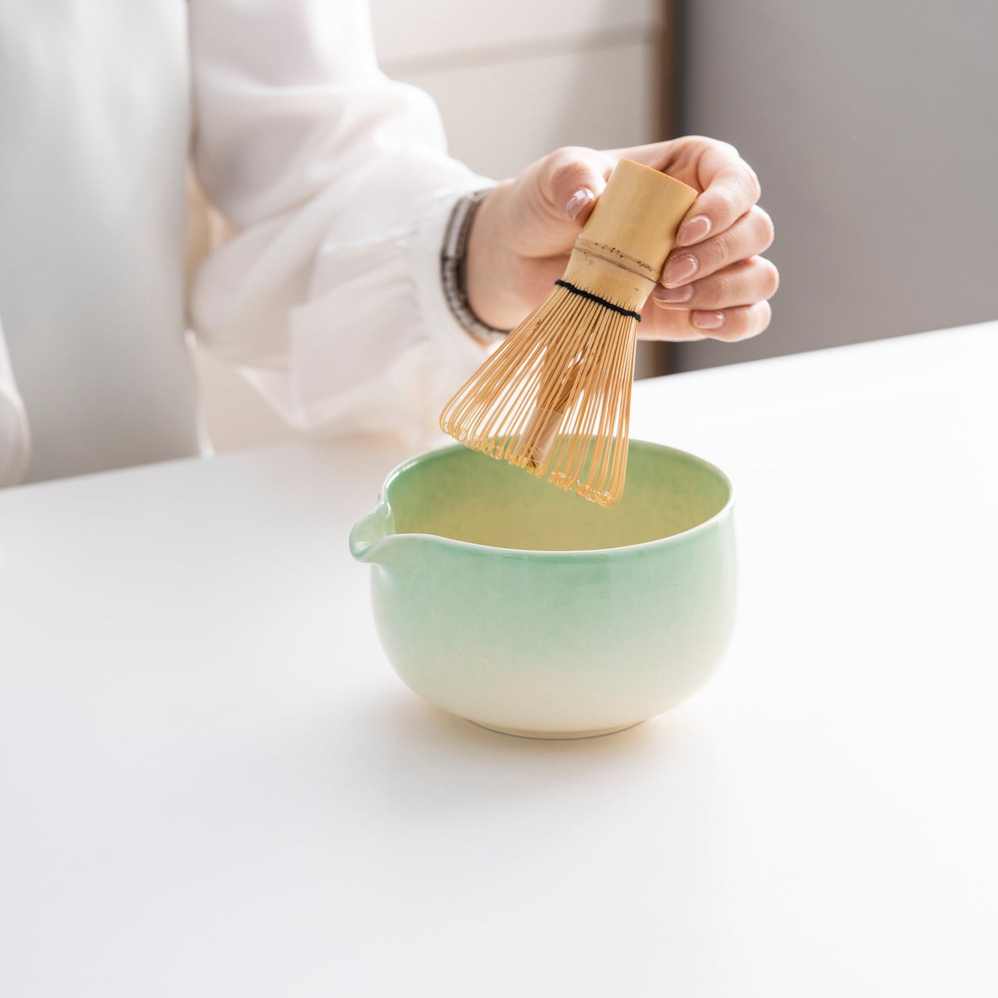 Set de Matcha cristaline vert 450ml