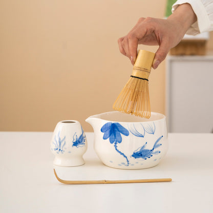 Set de Matcha 550ml poisson bleu