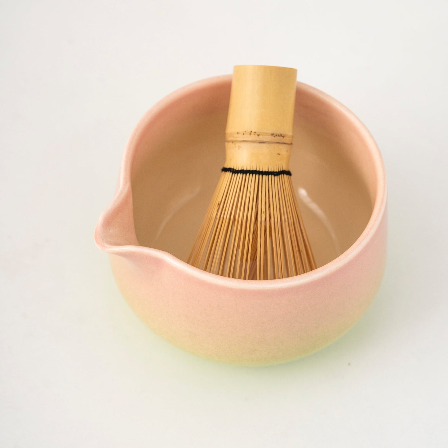 Set de matcha 450ml dégradé rose-vert