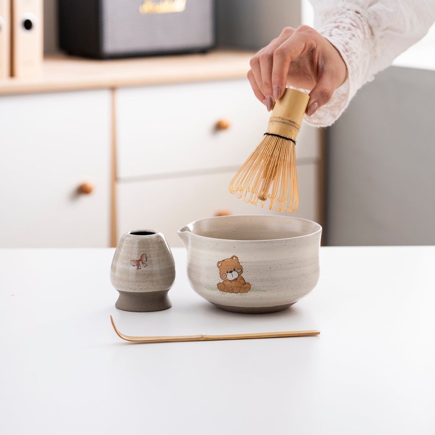 Set de matcha 450ml mini bear