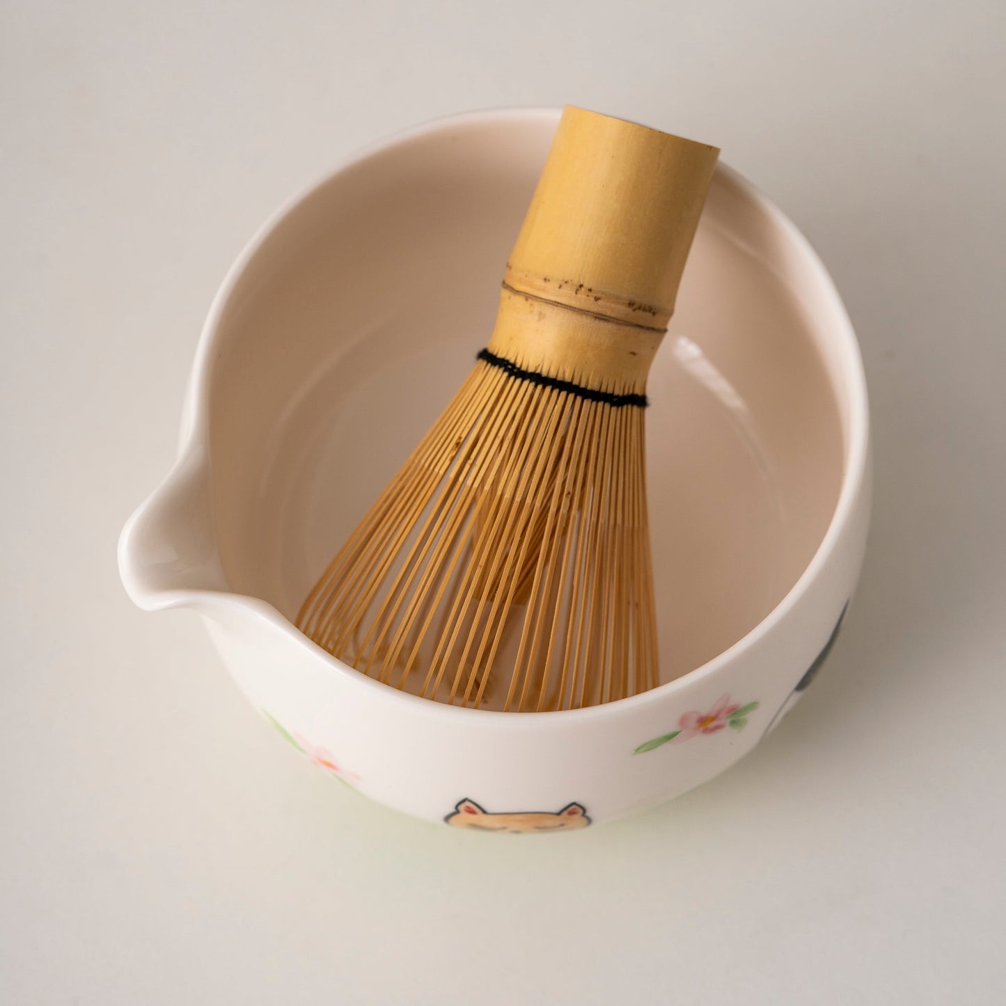 Set de matcha 450ml chats dessinés