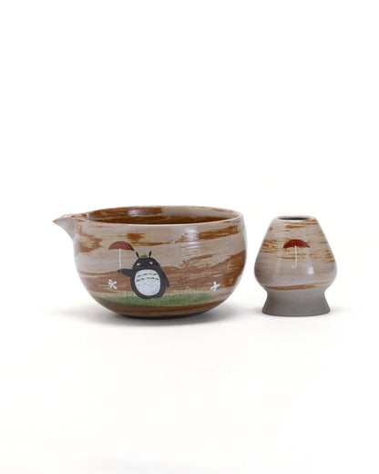 Set Matcha 450ml Artisanal Tacheté Wabi Sabi