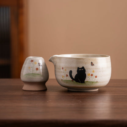 Set de matcha 450ml chatton noire
