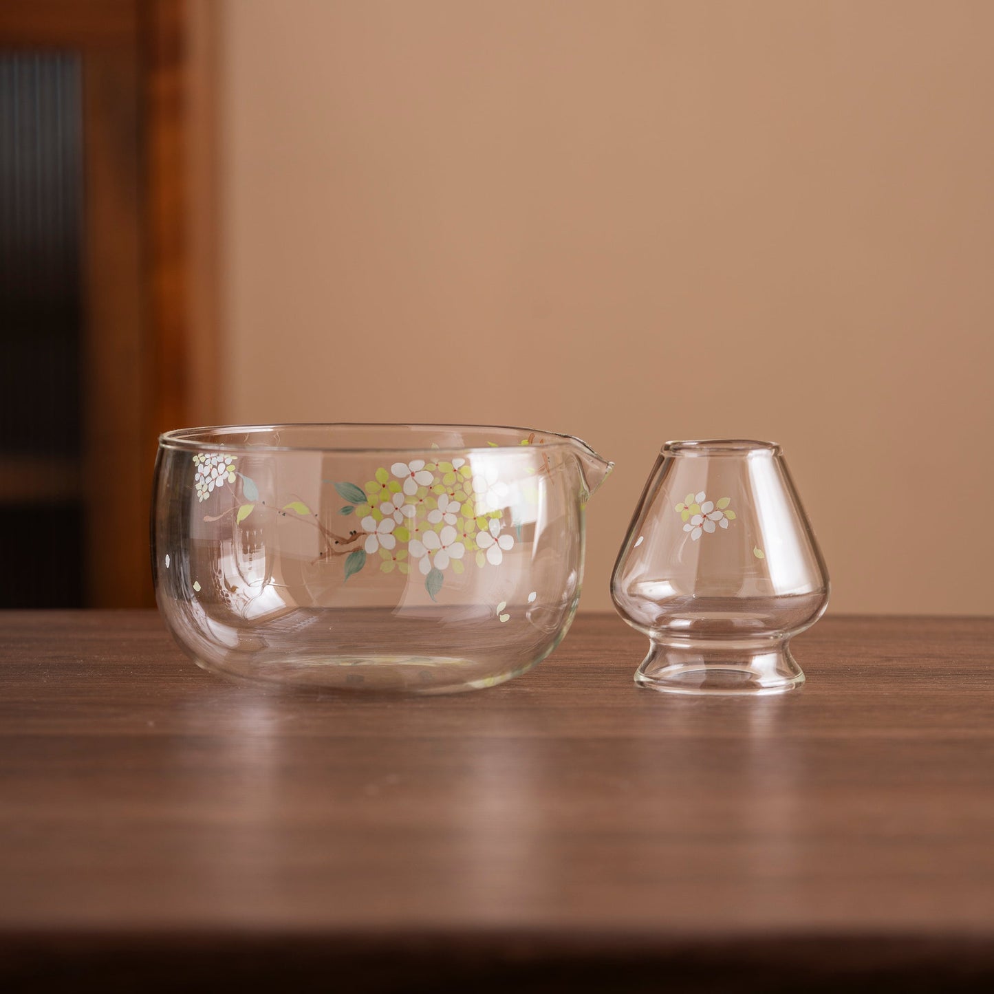 Set Matcha 550ml Bowl Verre Fouet Chasen Holder