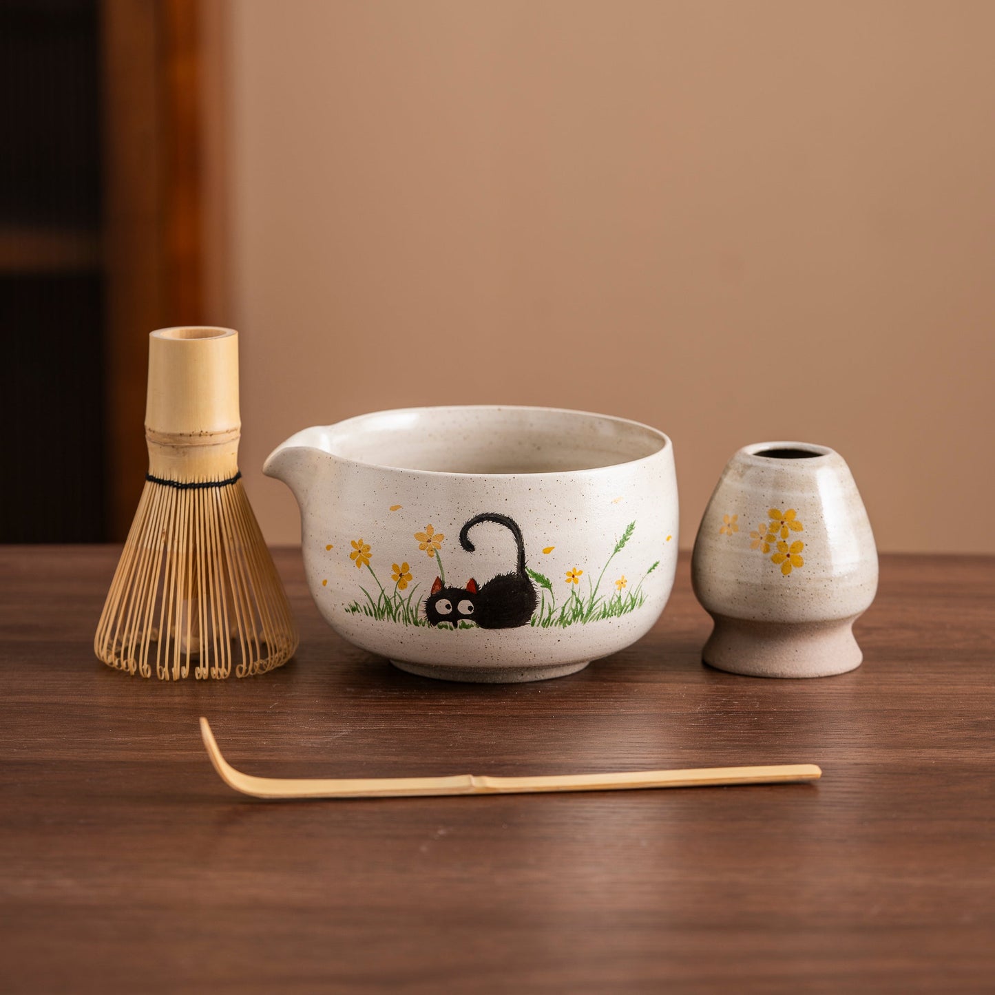 Set de matcha 450ml chatton noir 2
