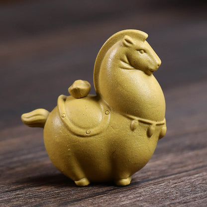Mascotte de Thé Éléphant Sacré en Argile