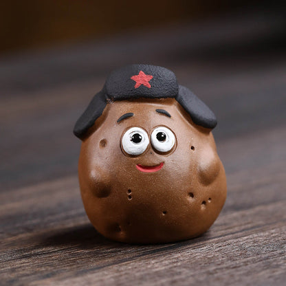 Mascottes de thé patate en argile