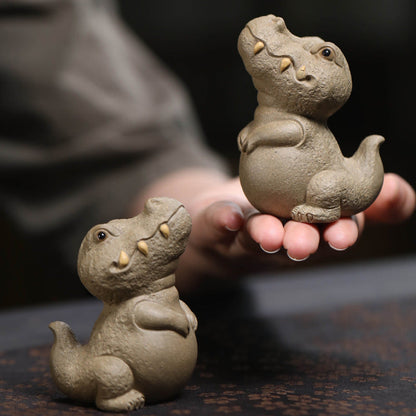 Mascottes de thé dino en argile