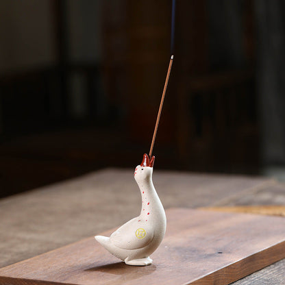 Mascottes de thé piegon blanc