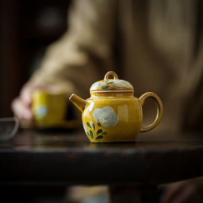 Théières en céramique 110ml jaune
