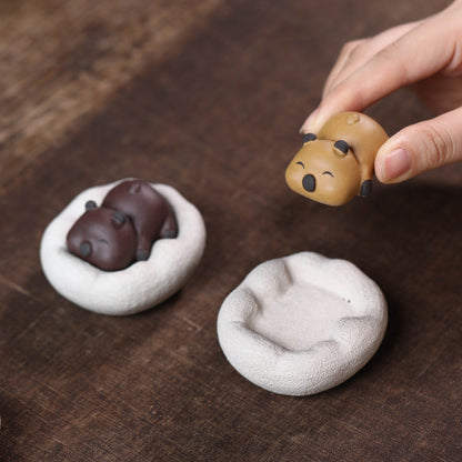 Mascottes de thé nounours en argile