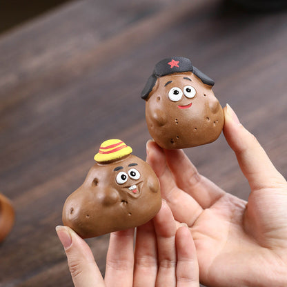 Mascottes de thé patate en argile