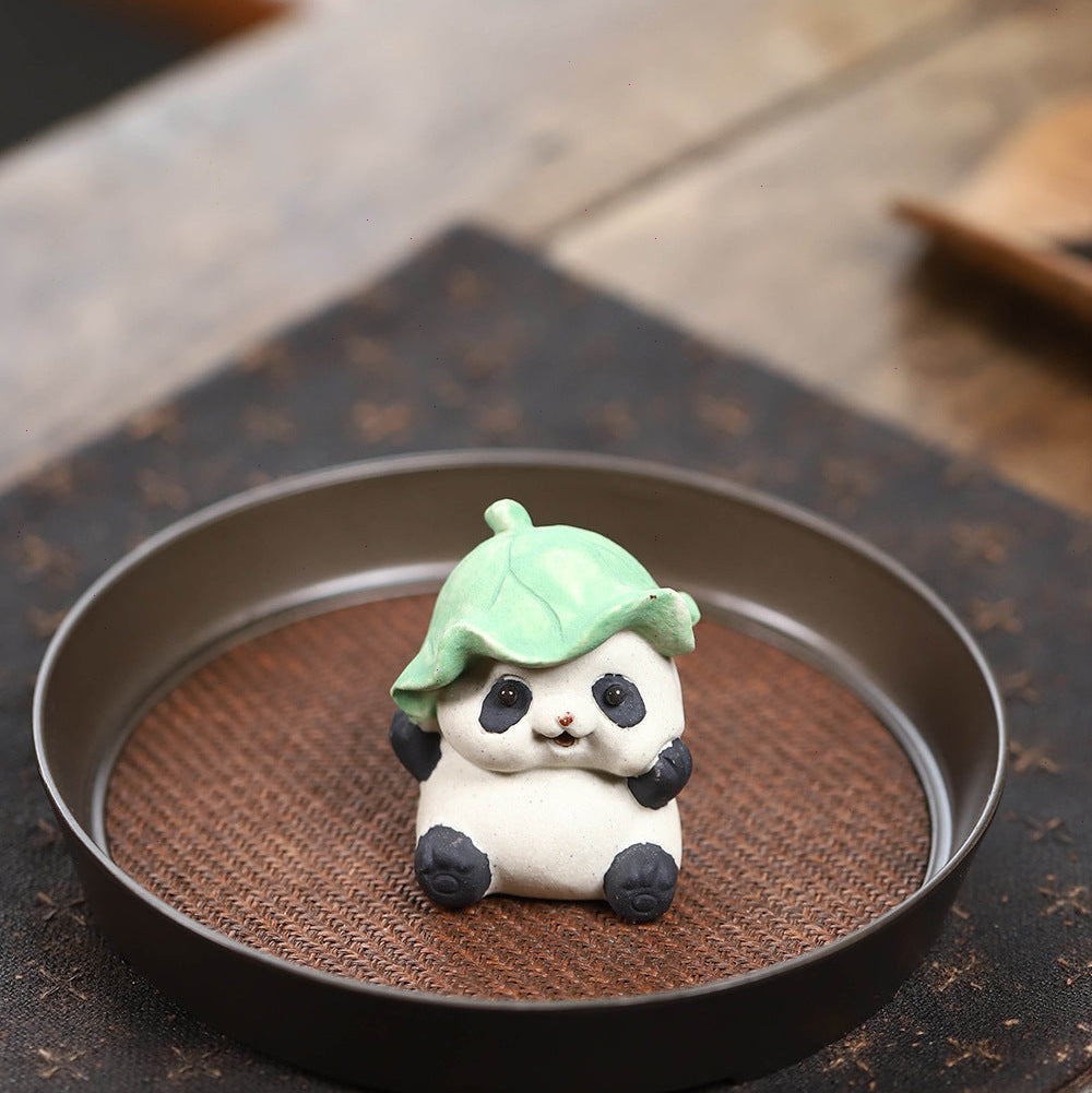 Mascottes de thé nounours blanc en argile