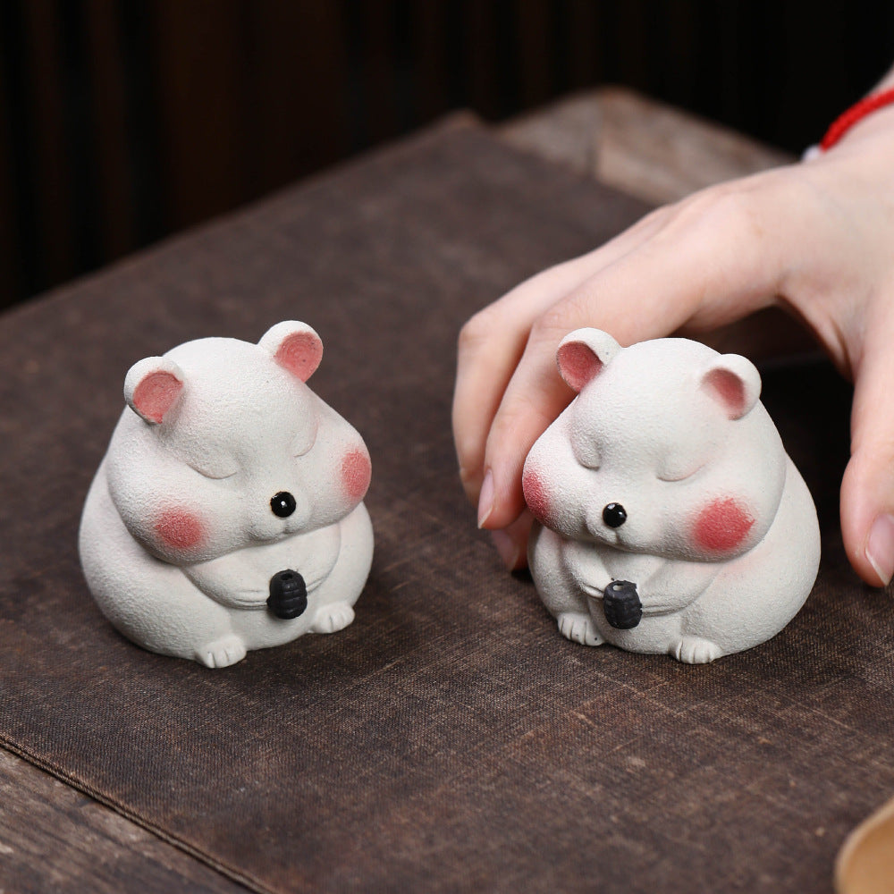 Mascottes de thé hamester en argile