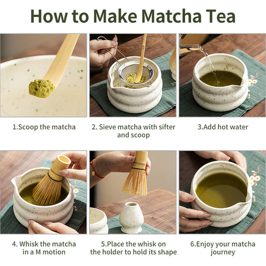 Set Matcha 500ml Cadeau Idéal Élégant Artisanal