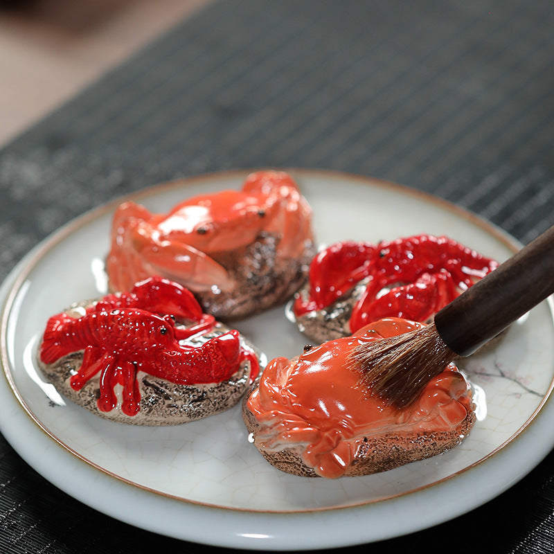 Mascottes de thé crab glazed