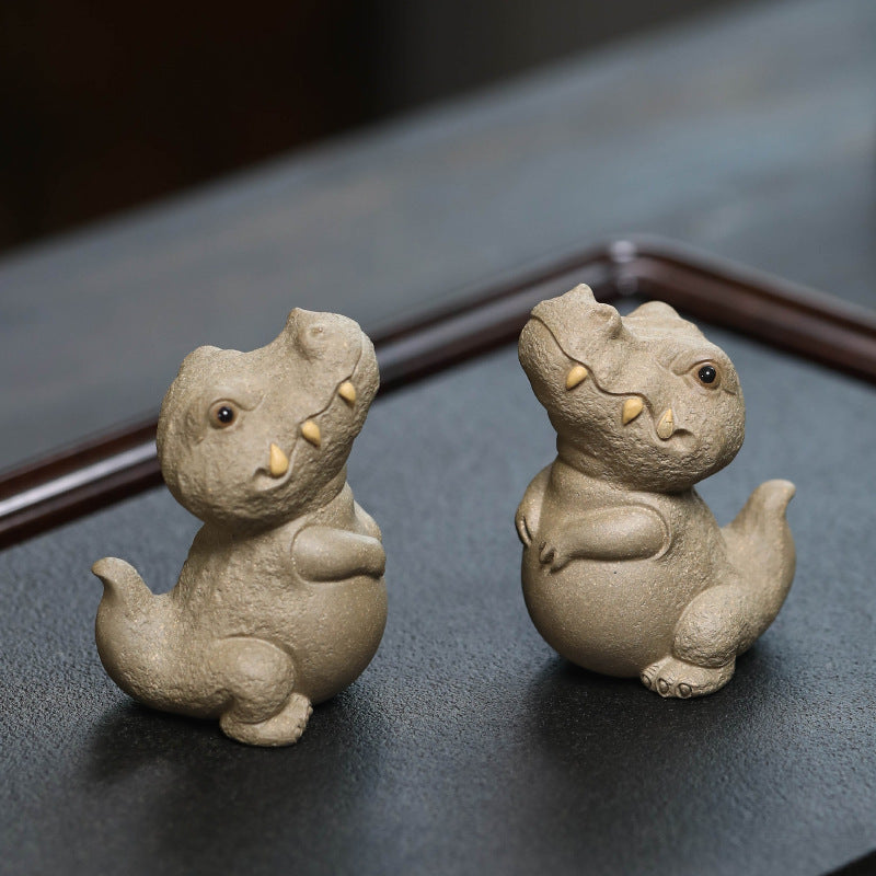 Mascottes de thé dino en argile