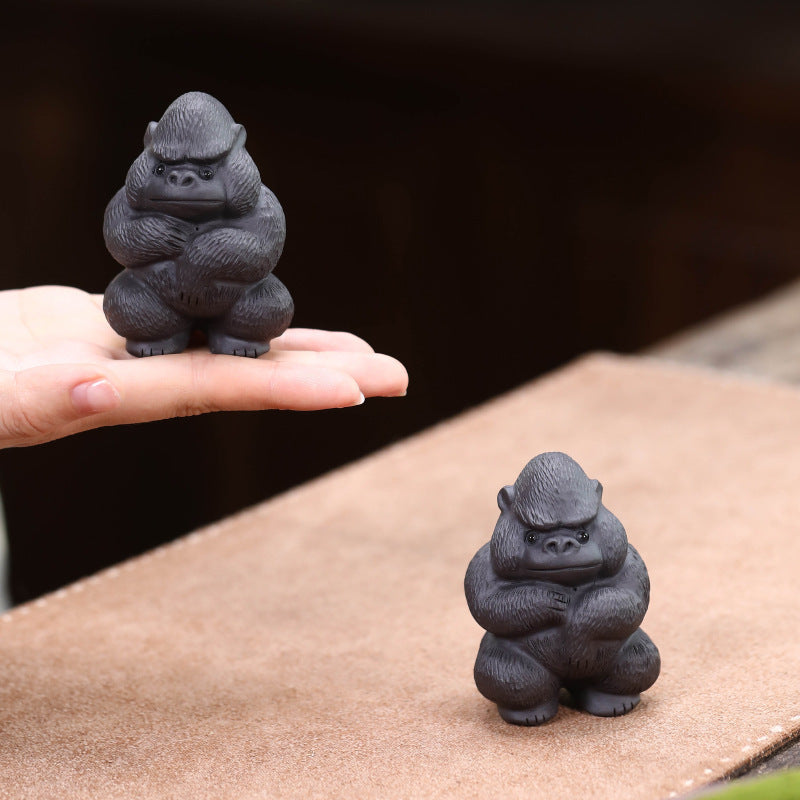 Mascottes de thé gorilla en argile