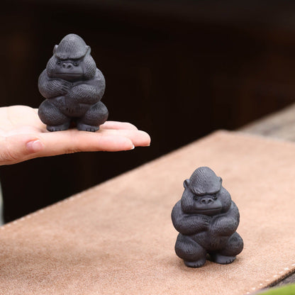 Mascottes de thé gorilla en argile