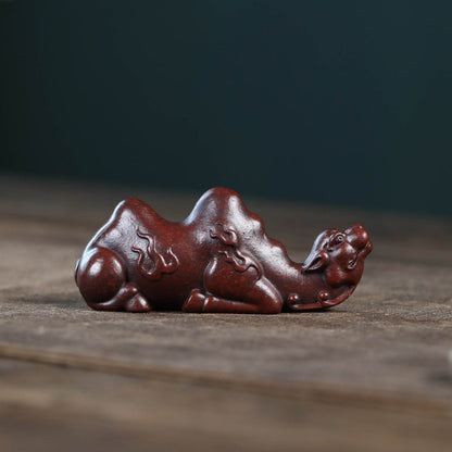 Mascottes de thé posson rouge en argile