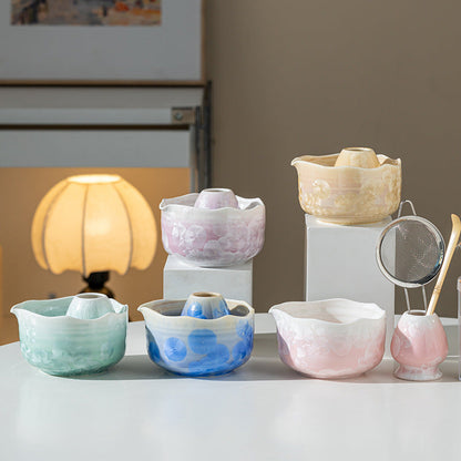 Set Matcha 530ml Bol Contour Ondulé Design Unique