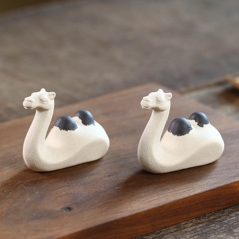 Mascottes de thé chameau en argile