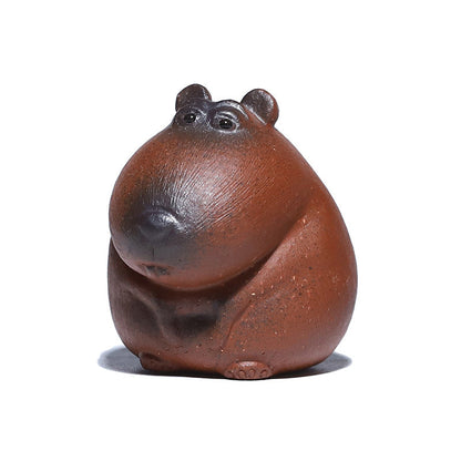 Mascottes de thé cute animal en argile
