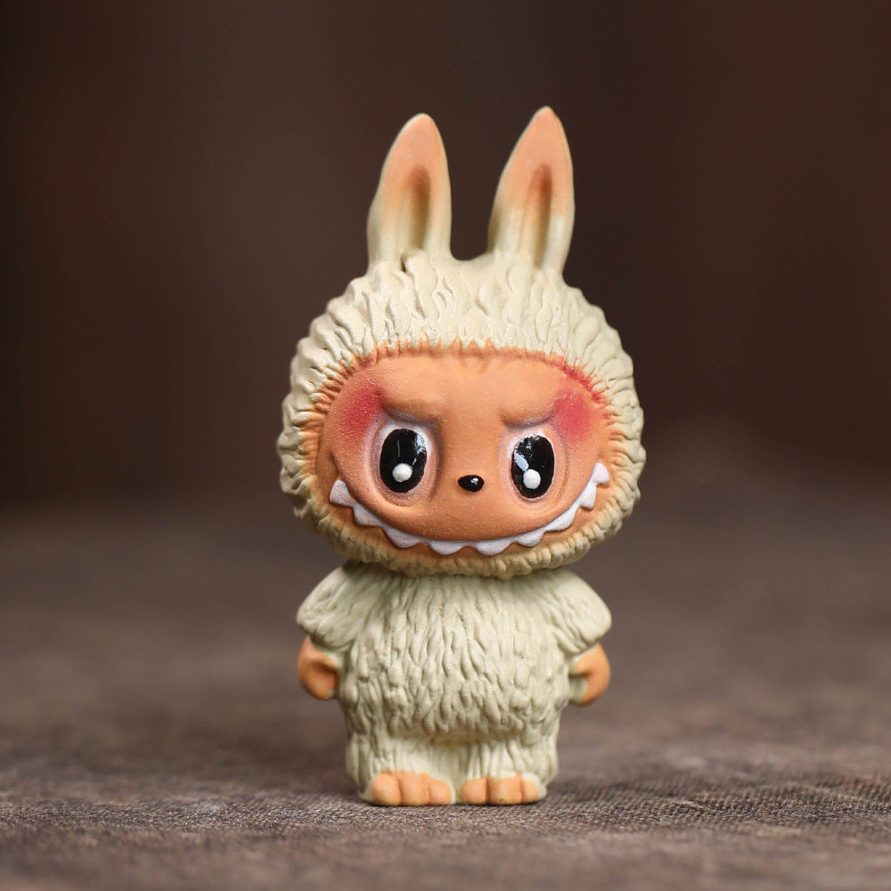 Mascottes de thé labubu en argile