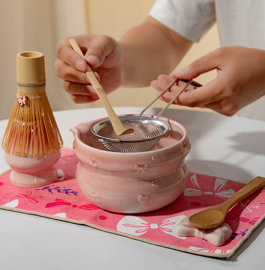 Set Matcha 470ml Bol Trad Chawan Bambou Chasen