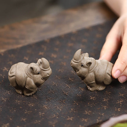 Mascottes de thé hyppo en argile