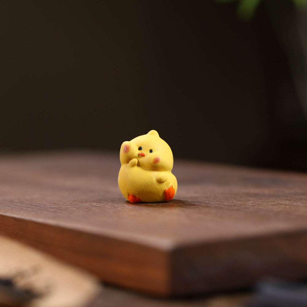 Mascottes de thé cute en argile