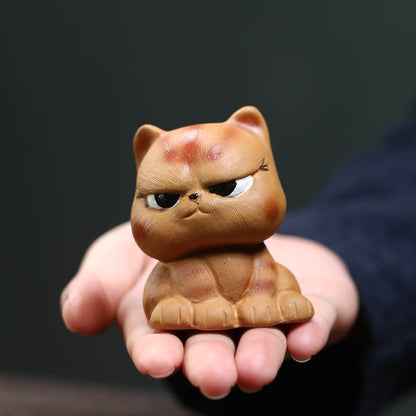 Mascottes de thé cute chat en argile