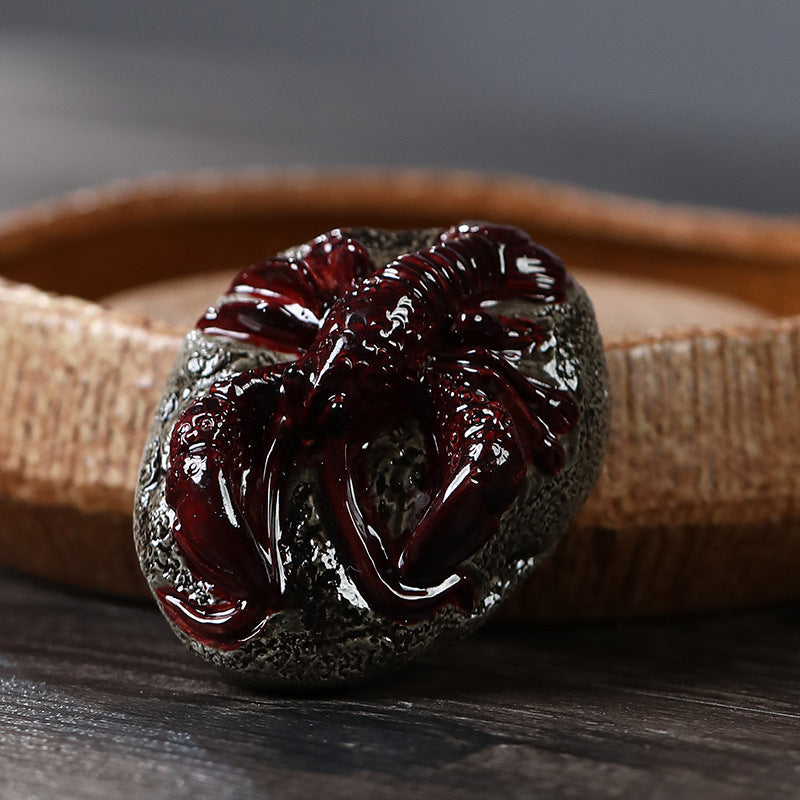 Mascottes de thé crab glazed