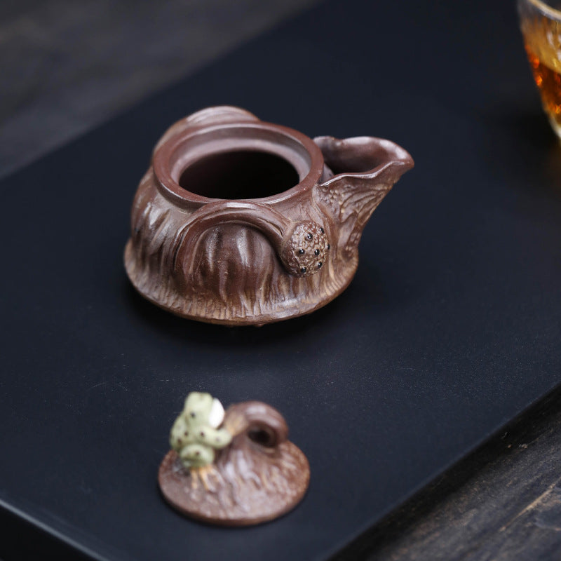 Théières en argile 120ml couvercle grenouille