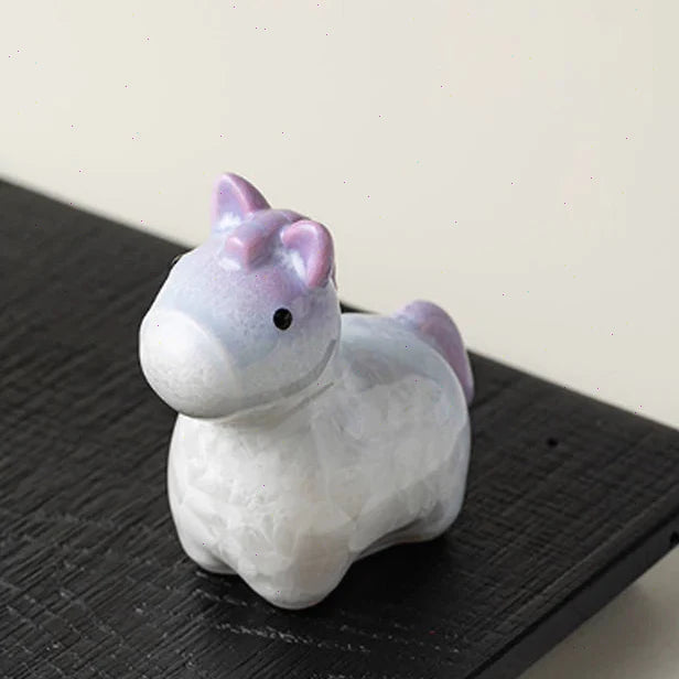 Mascottes de thé cristaline  cheval