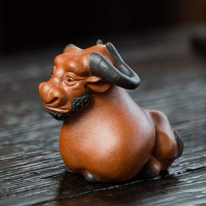 Mascottes de thé torro sauvage en argile