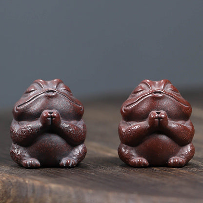 Mascottes de thé zen grenouille