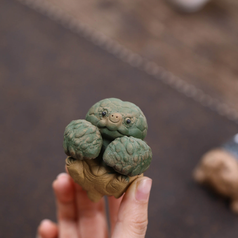 Mascottes de thé figurine animal en argile