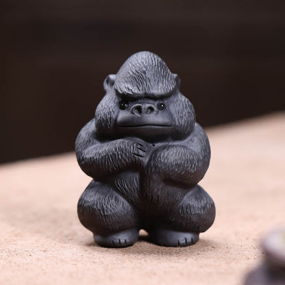 Mascottes de thé gorilla en argile