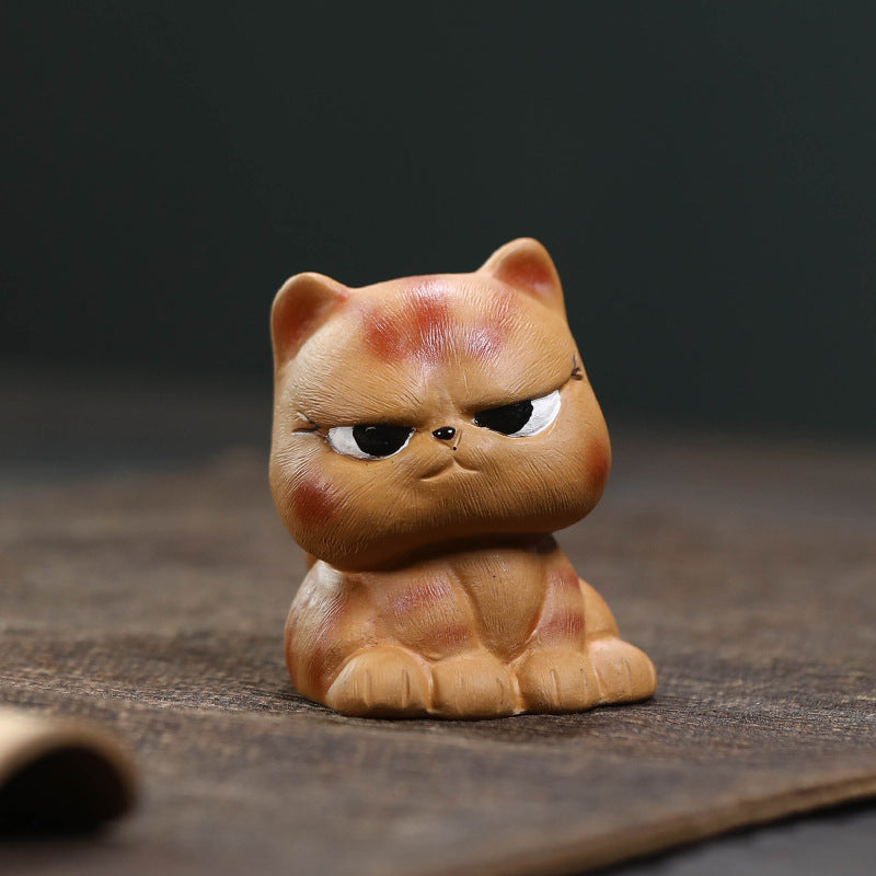 Mascottes de thé cute chat en argile