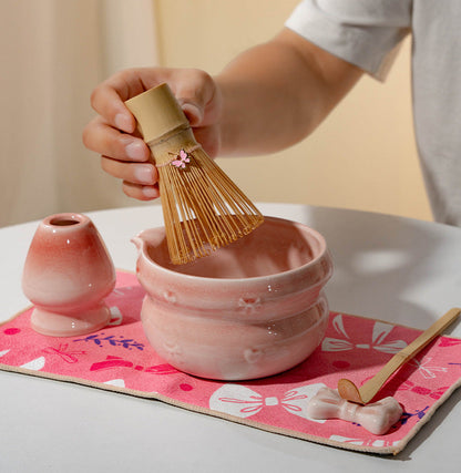Set Matcha 470ml Bol Trad Chawan Bambou Chasen