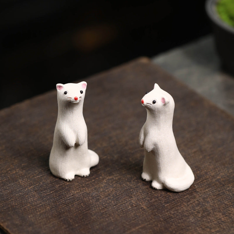 Mascottes de thé possum blanc