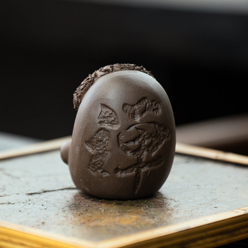 Mascotte de Thé Bouddha Rieur en Céramique